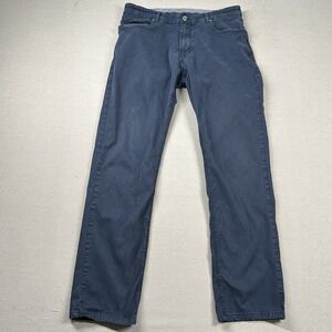 Peter Millar Pants Mens 35 (fits 33x32) Collection Chino Navy 5-Pocket‎ Tencel